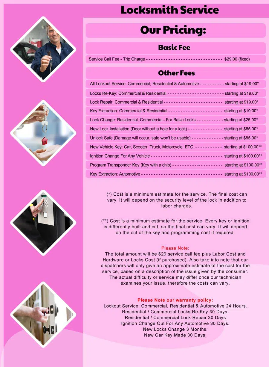 Cincinnati Locksmith Master, Cincinnati, OH 513-642-8028 - Pricelist-15